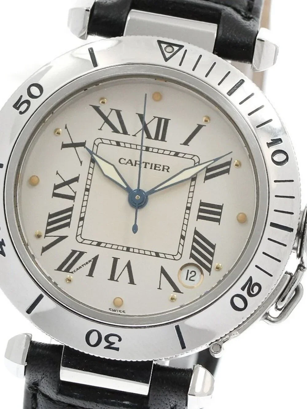 CARTIER Pasha C W3100255 Date beige Dial Automatic Men's Watch_962747